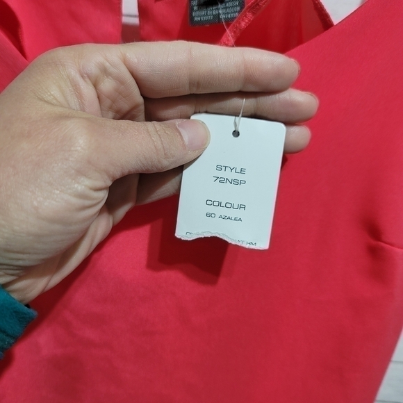 FRENCH CONNECTION PEPLUM RUFFLE TANK TOP IN AZALEA SZ XS - Picture 5 of 9